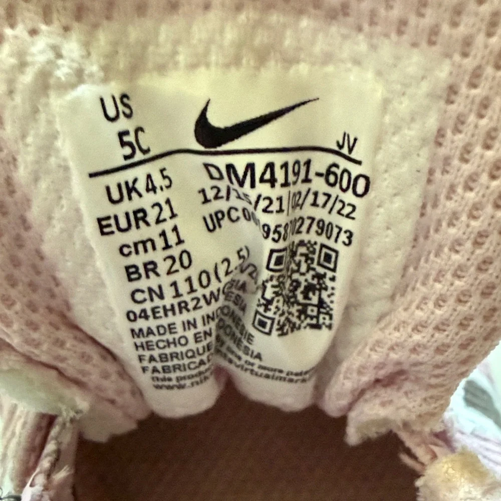 FINAL SALE Nike Downshifter Toddler Girls Sneakers Size 5C Pink Black